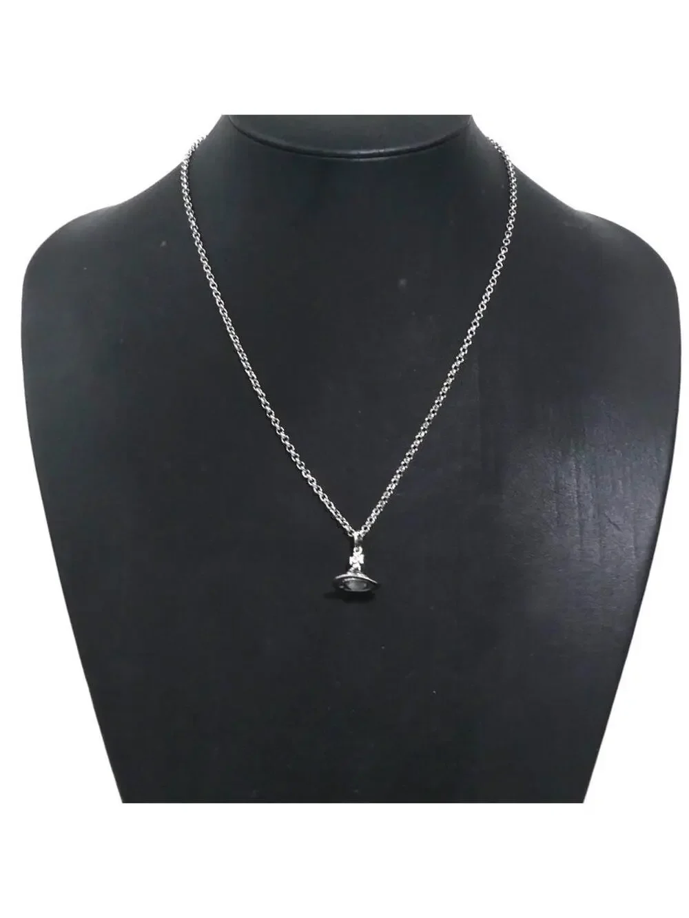 Auth Vivienne Westwood Necklace Silver #322467V15B